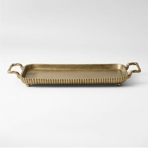 Threshold Brass Footed Tray with Handles